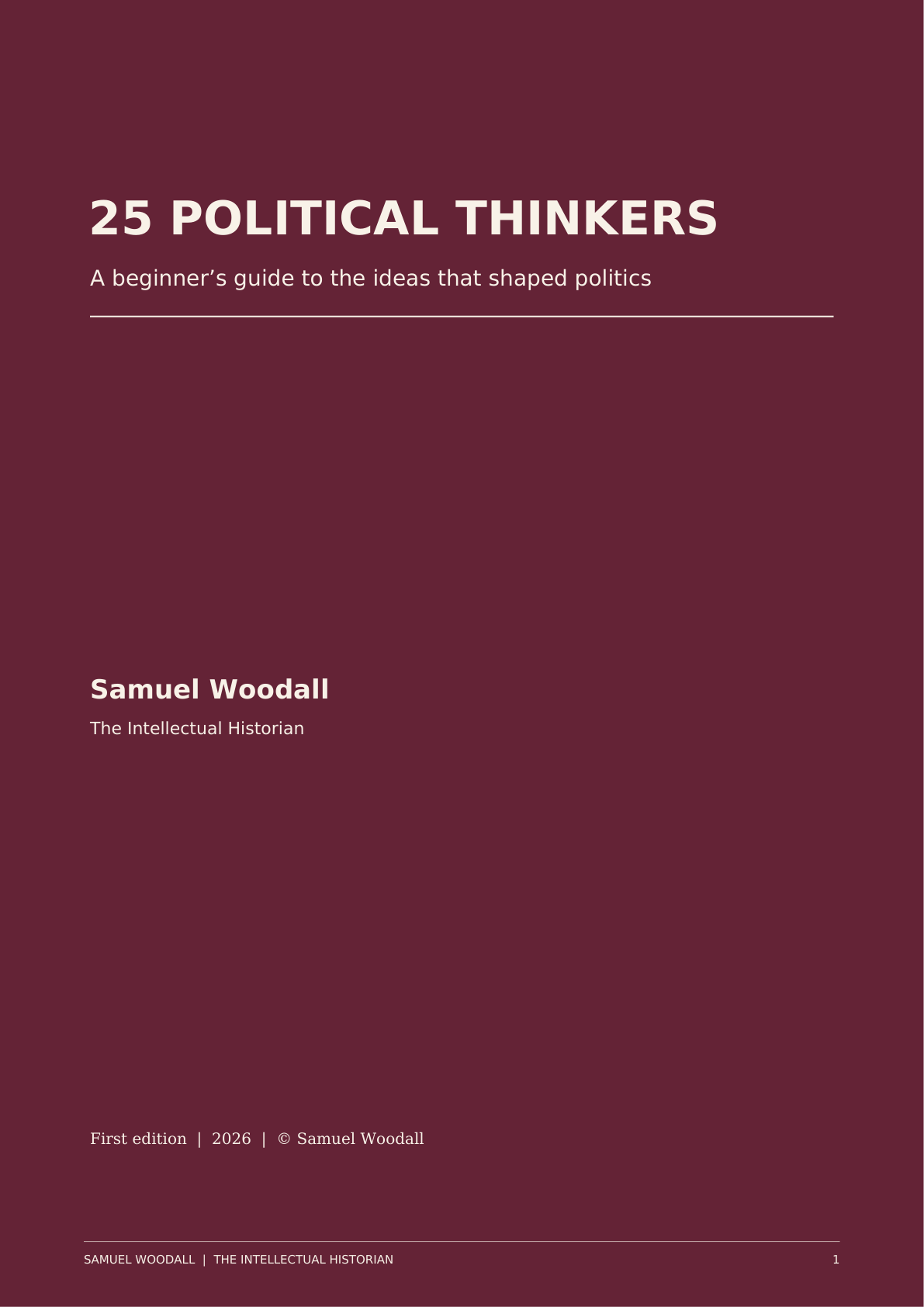 Introducing 25 Political Thinkers: A Beginner’s Guide